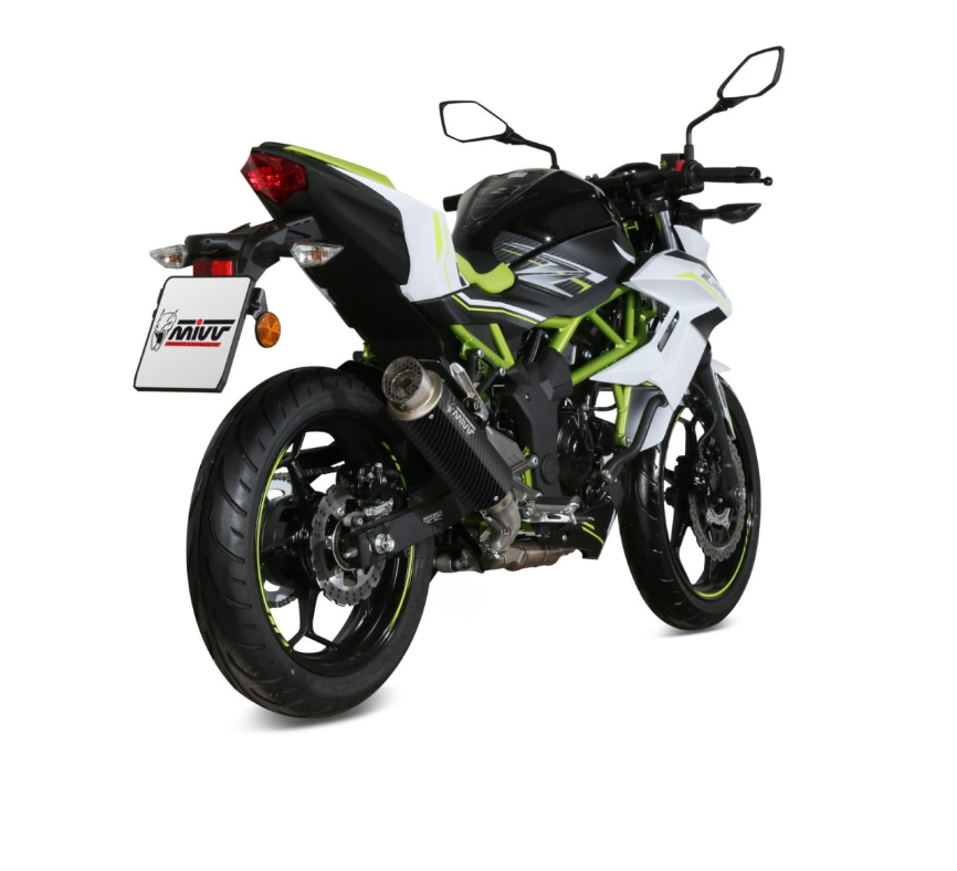 Tramo Final Mivv GP PRO Carbono Homologado Slip-On KAWASAKI Z125 y NINJA 125 (2019-2024)