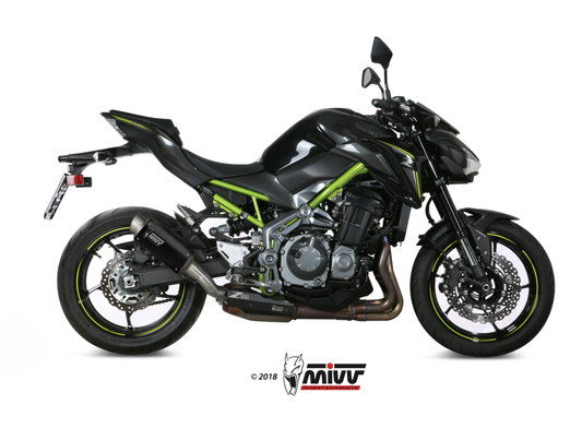 Tramo Final Mivv GP PRO Homologado Acero Negro Kawasaki Z900 A2 (2017-2024)