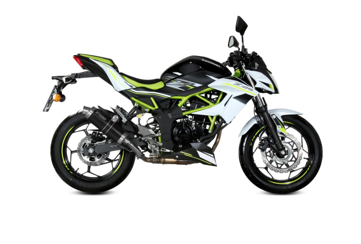 Escape Storm GP Homologado KAWASAKI NINJA 125 19-24 | Z 125 19-24 Acero Negro