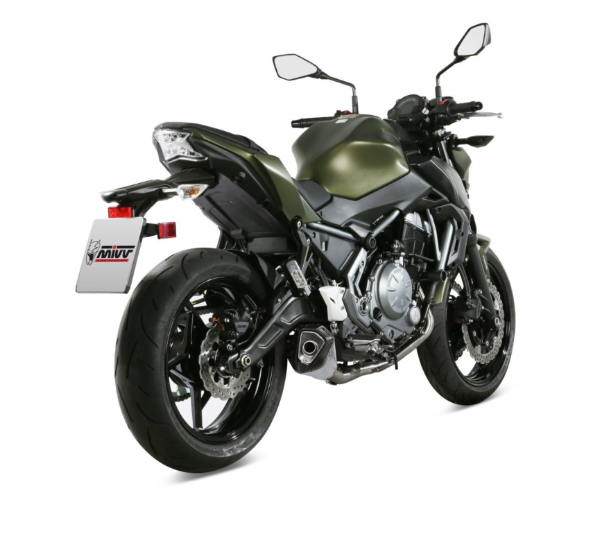 Escape completo homologado Mivv DELTA RACE en Acero inox. para KAWASAKI Z 650 17-23 | NINJA 650 17-23