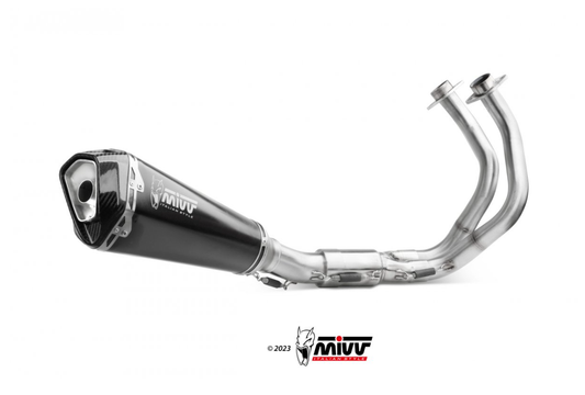 Escape completo homologado Mivv DELTA RACE en Acero negro para KAWASAKI Z 650 24-25 | NINJA 650 24-25