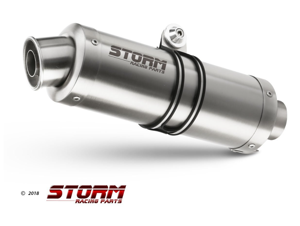 Escape completo homologado Storm GP en acero inox. para YAMAHA MT 125 20-24 | YZF-R 125 19-24