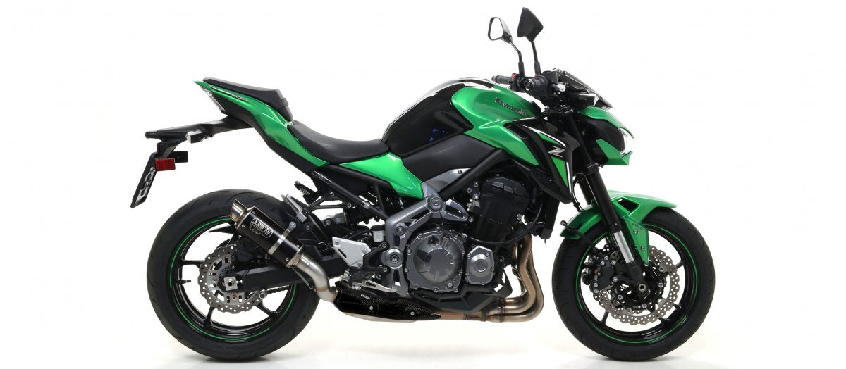Escape Arrow GP2 homologado en Nicromo negro para Kawasaki Z900 17-19 | Kawasaki Z900 A2 17-24