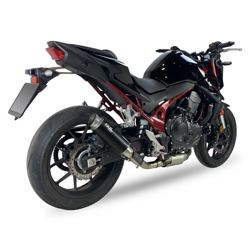 Escape IXIL RC3B homologado en acero negro para HONDA CB 750 HORNET 2025