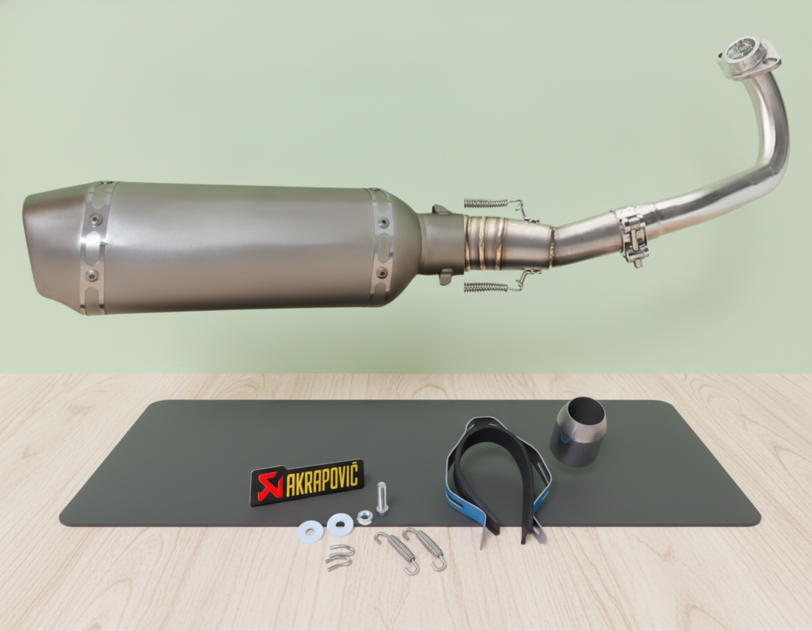 Linea Completa Artesanal Yamaha Xmax 300/ Tricity 300 (2017-2026) Acero Inoxidable