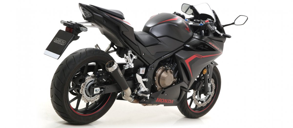 Escape ARROW PRO-Race homologado en nicromo negro para HONDA CB 500 F 19-20 | CBR 500 R 19-20