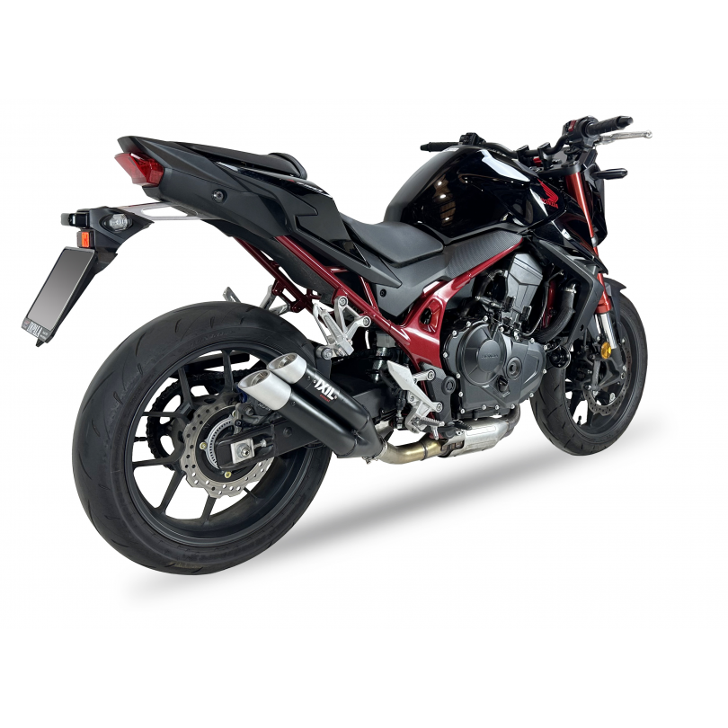 Escape IXIL L3XB homologado en acero negro para HONDA CB 750 HORNET 2025