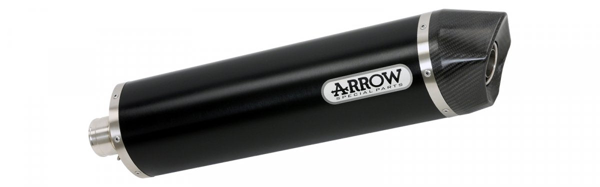 Escape ARROW Maxi Race-Tech homologado en aluminio negro para BMW F 750 GS 21-24 | F 850 GS 21-24
