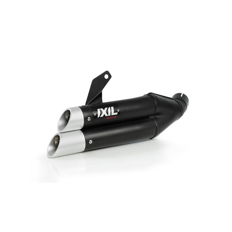 Escape IXIL L3XB homologado en acero negro para HONDA CB 500 F 19-24 | CBR 500 R 19-23 | CB 500 X 19-24