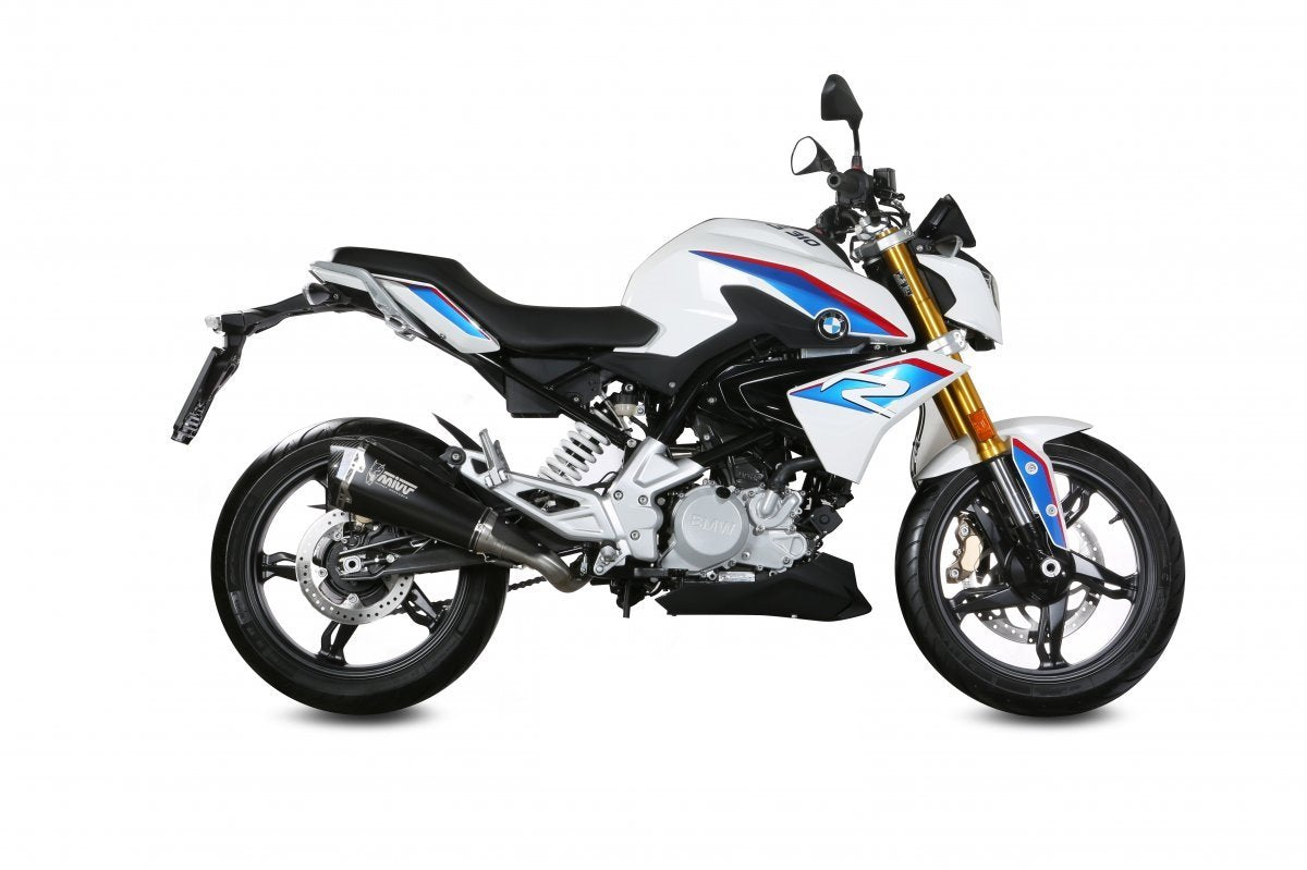 Escape completo homologado Mivv DELTA RACE en Acero negro para BMW G 310 R 18-24
