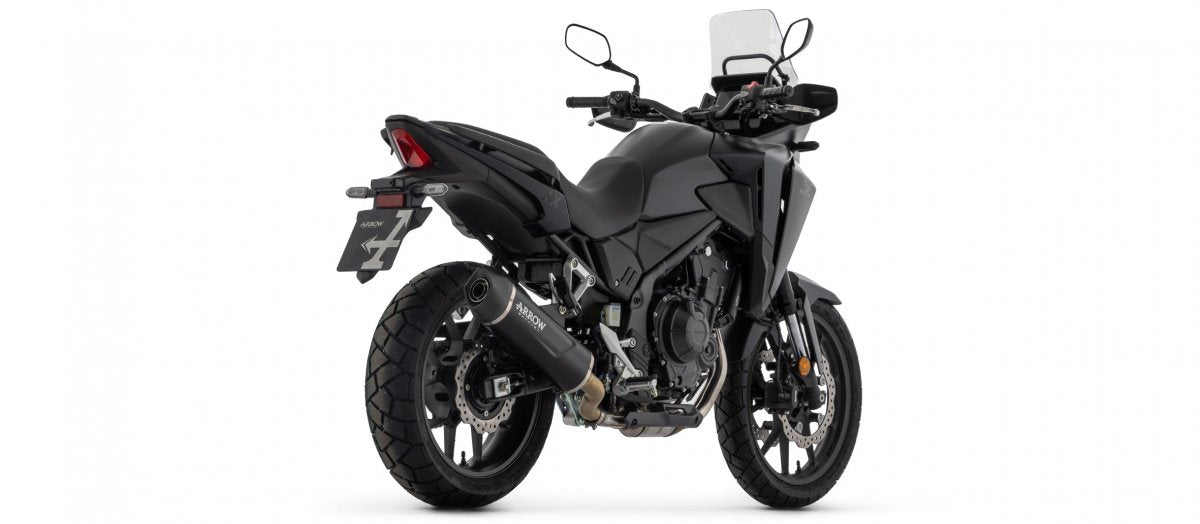 Escape ARROW Indy Race homologado en aluminio negro para HONDA CB 500 F 24-25 | NX 500 24-25