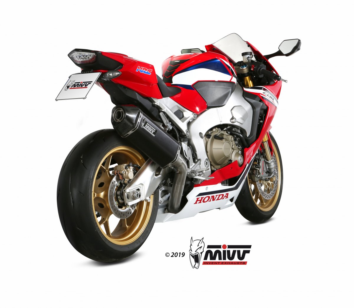 Escape homologado Mivv SPEED EDGE en Acero negro para HONDA CBR 1000 RR 17-19