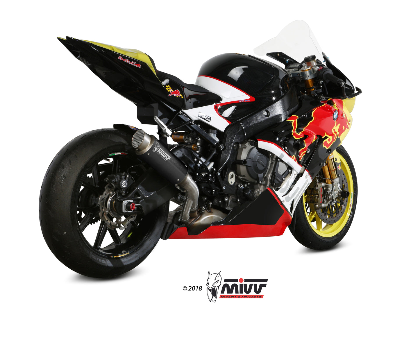 Escape homologado Mivv GP PRO en Acero negro para BMW S / M 1000 RR 17-18