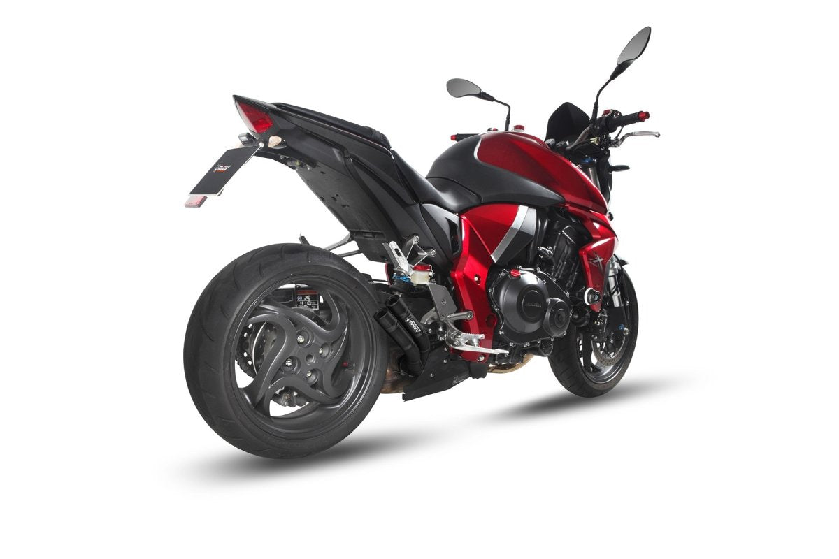 Escape homologado Mivv DOUBLE GUN en Acero negro para HONDA CB 1000 R / NEO SPORTS CAFE 08-17