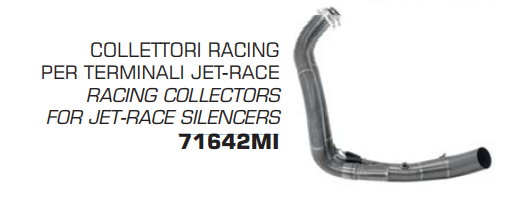 Colectores ARROW no homologado en acero inoxidable para YAMAHA TRACER 7 16-24 | TRACER 700 16-20 | MT 07 14-21 | XSR 700 16-24