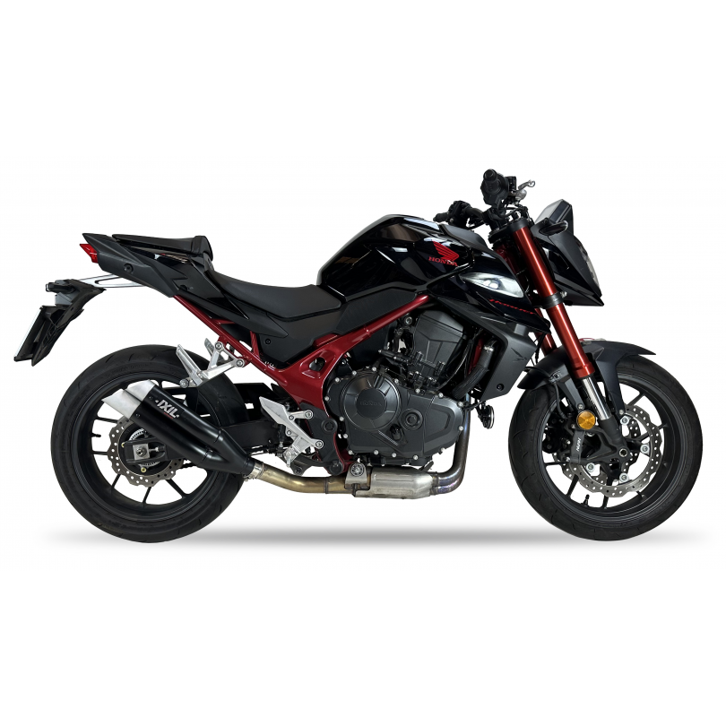 Escape IXIL L3XB homologado en acero negro para HONDA CB 750 HORNET 23-24
