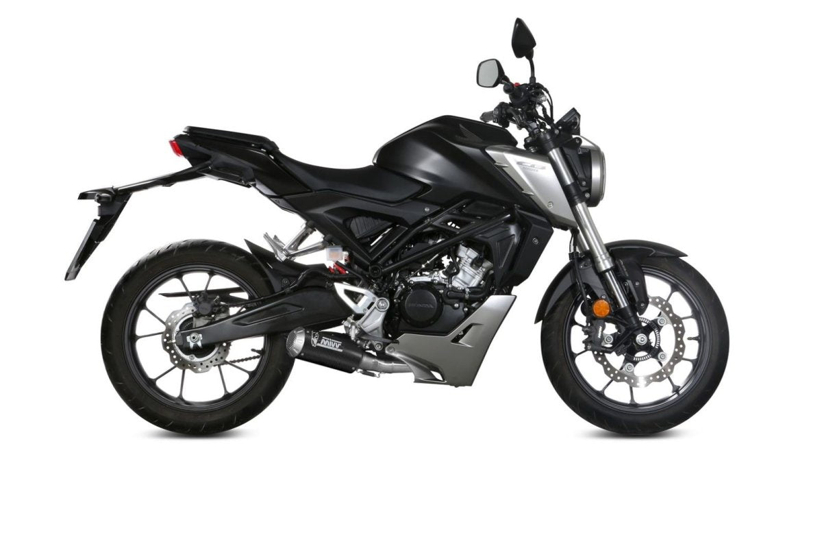 Non-homologated Mivv MK3 full carbon exhaust for HONDA CB 125 R NEO SPORTS CAFÉ 18-20