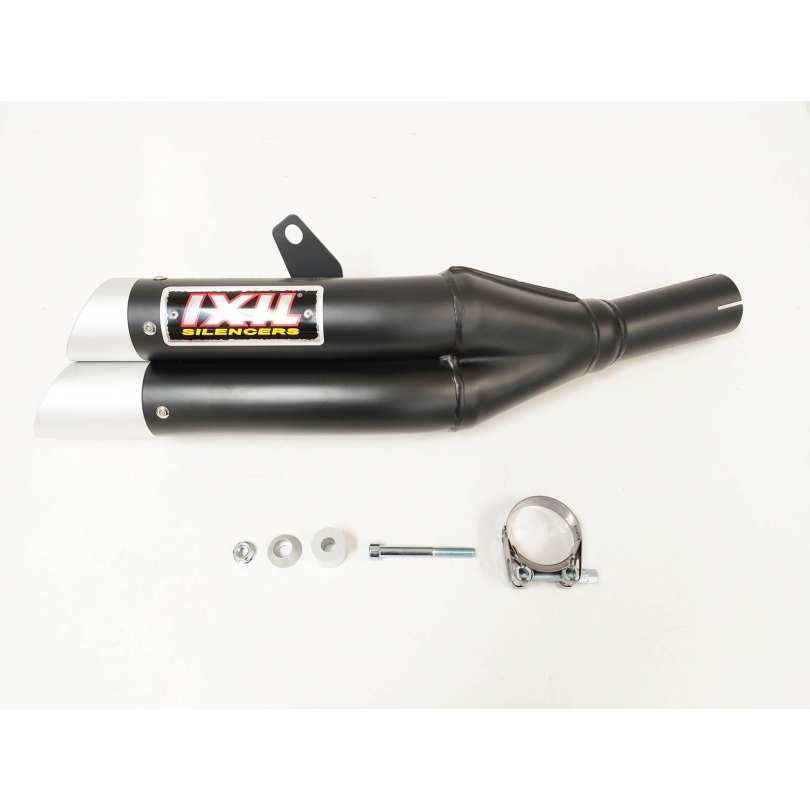 Escape IXIL L3XB homologado en acero negro para HONDA CB 500 F 13-15 | CBR 500 R 13-15 | CB 500 X 13-16