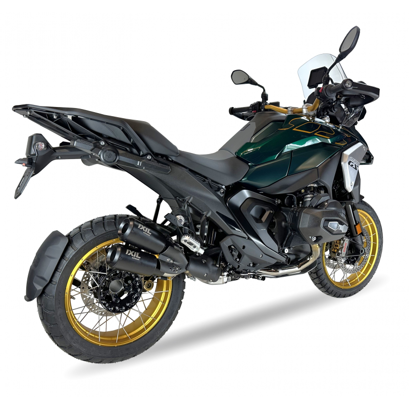 Escapes IXIL 2RB homologado en acero negro para BMW R 1300 GS 23-24