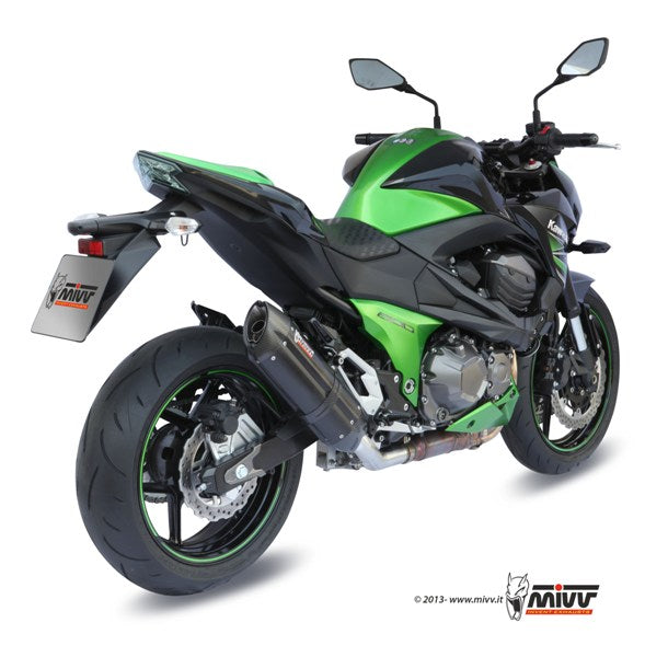 Escape homologado Mivv SUONO en Acero negro para KAWASAKI Z800 FULL 13-16