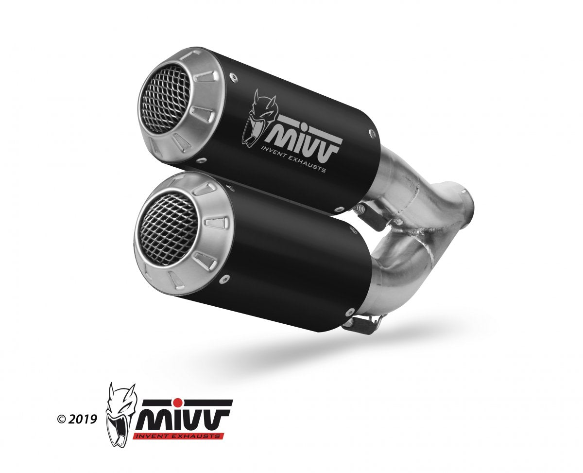 Escape homologado Mivv MK3 en Acero negro para HONDA CB 1000 R / NEO SPORTS CAFE 18-24