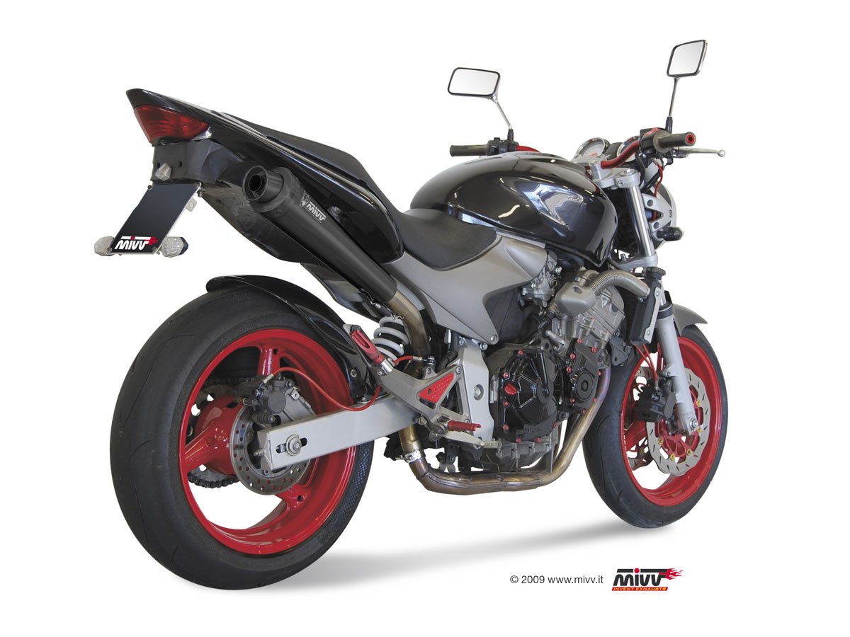 Escape homologado Mivv X-CONE en Acero negro para HONDA CB 600 F HORNET 03-06