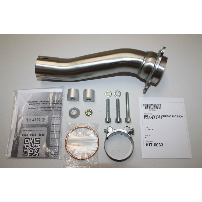 Escape IXIL SOVE homologado en acero inox. para HONDA CB 500 F 13-18 | CBR 500 R 13-18 | CB 500 X 13-18