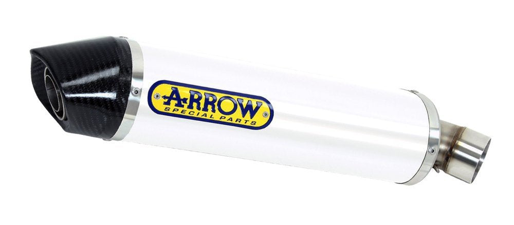 Escape de alumínio branco aprovado pela Arrow Indy Race para HONDA CBR 1000 RR 14-16