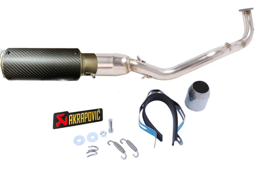 Línea Completa Artesanal Yamaha Xmax/Nmax 125 (2021-2025) Acero Inoxidable