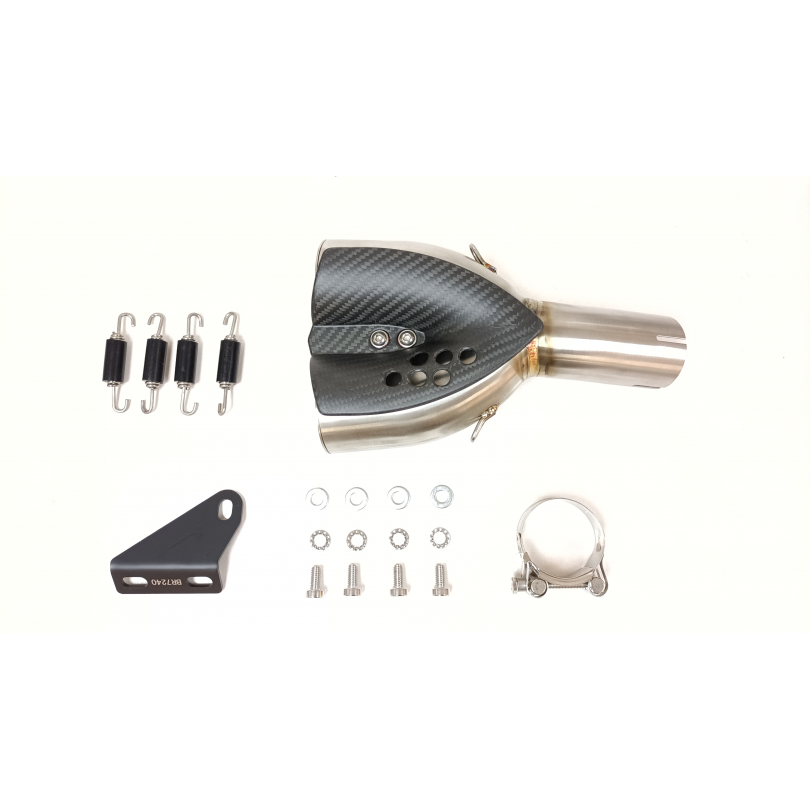 Escapes IXIL 2RB homologado en acero negro para HONDA CB 750 HORNET 23-24