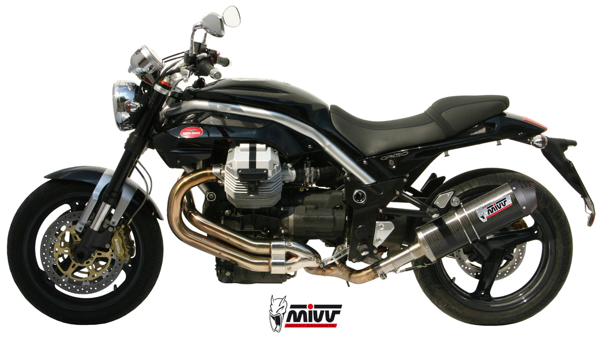 Escape homologado Mivv OVAL en Carbono para Moto Guzzi Griso 850 06-11 | Griso 1100 06-11 | Grisso 1200 8V 07-16