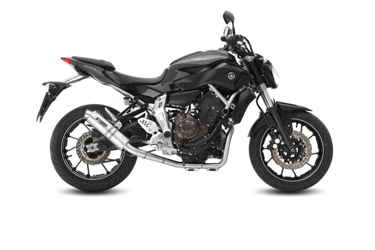 Approved Storm GP full exhaust in stainless steel for YAMAHA MT 07 14-24