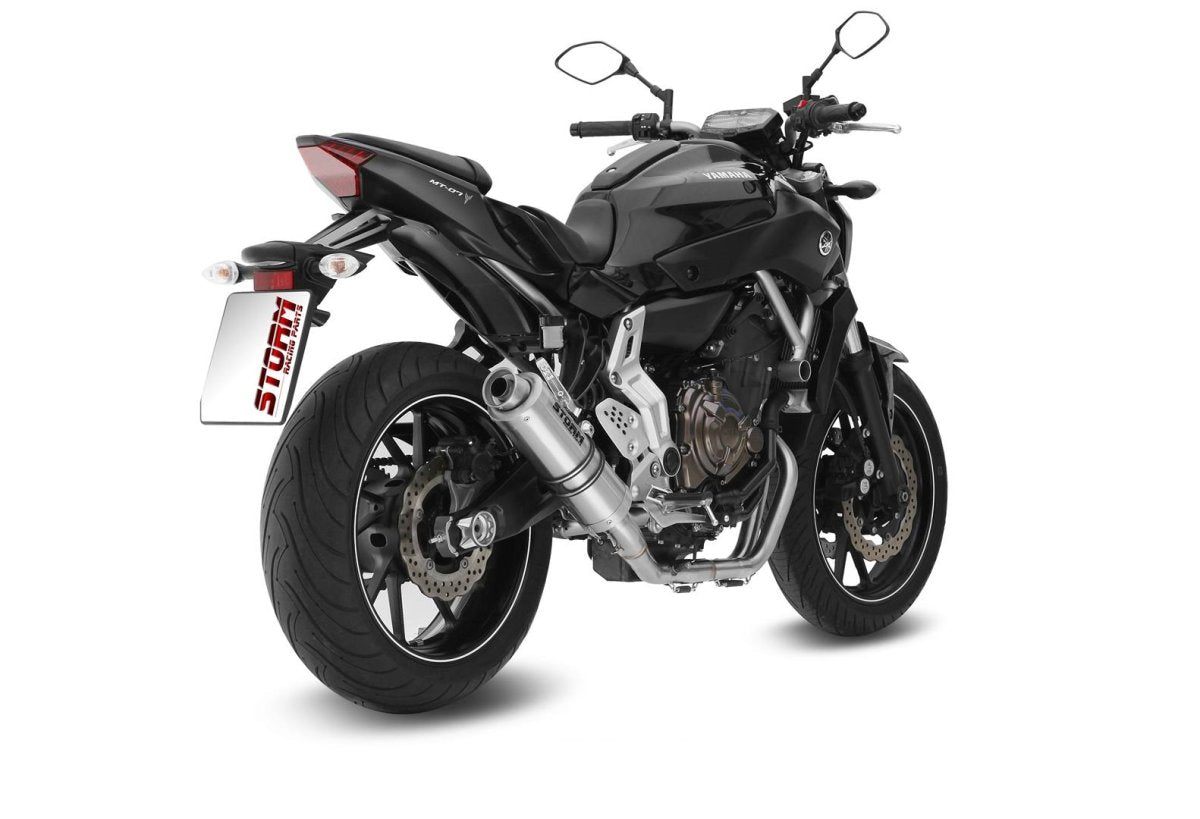 Approved Storm GP full exhaust in stainless steel for YAMAHA MT 07 14-24