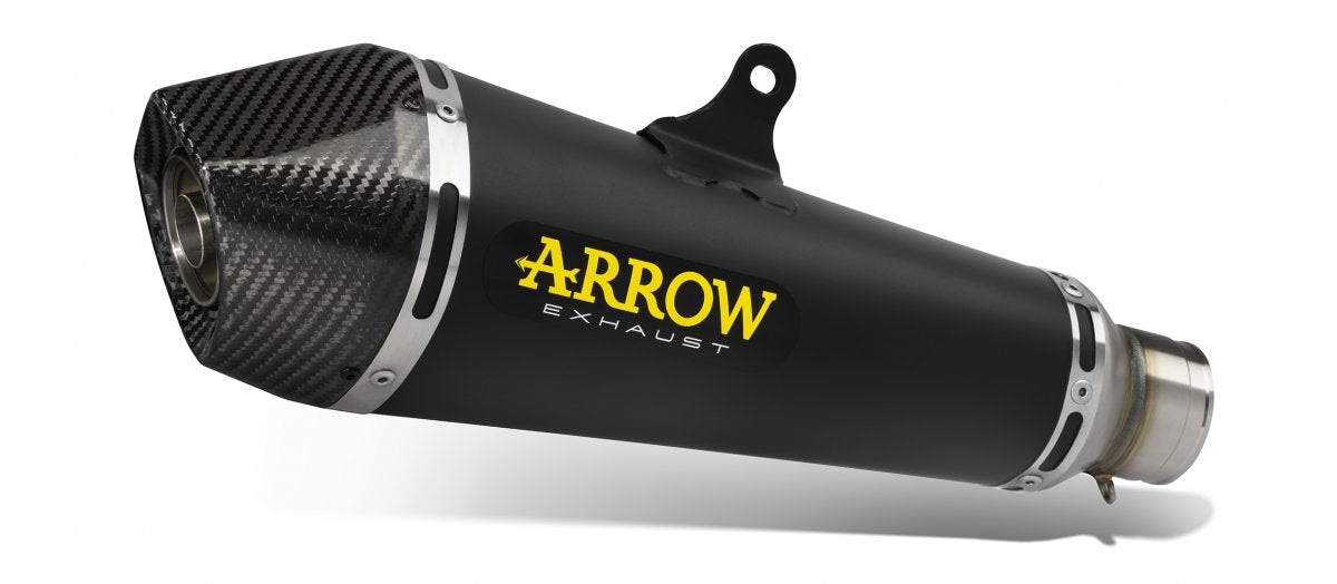 ARROW X-Kone approved exhaust in black nichrome for YAMAHA MT 07 14-20 | TRACER 7 / 700 / GT 16-24 | MT 07 TRACER 14-20