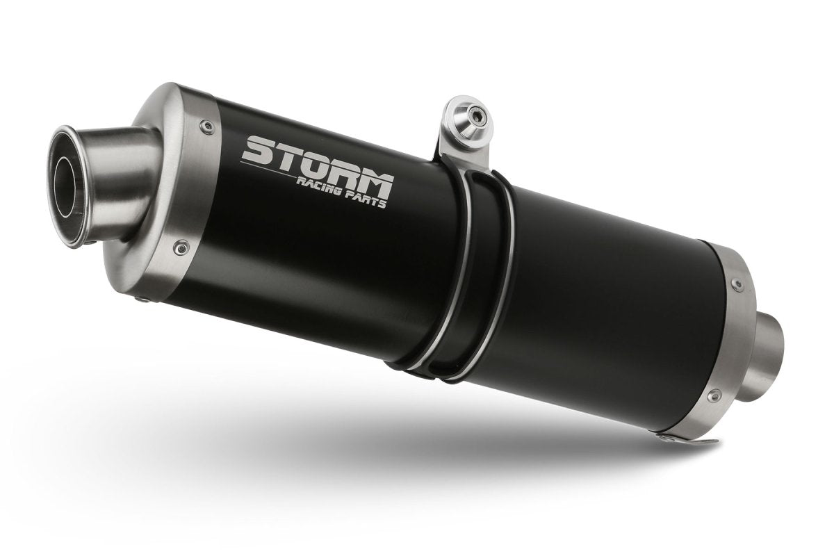 Escape homologado Storm OVAL en acero negro para BMW F 850 GS 18-24 | F 750 GS 18-24 | F 850 GS ADVENTURE 18-24