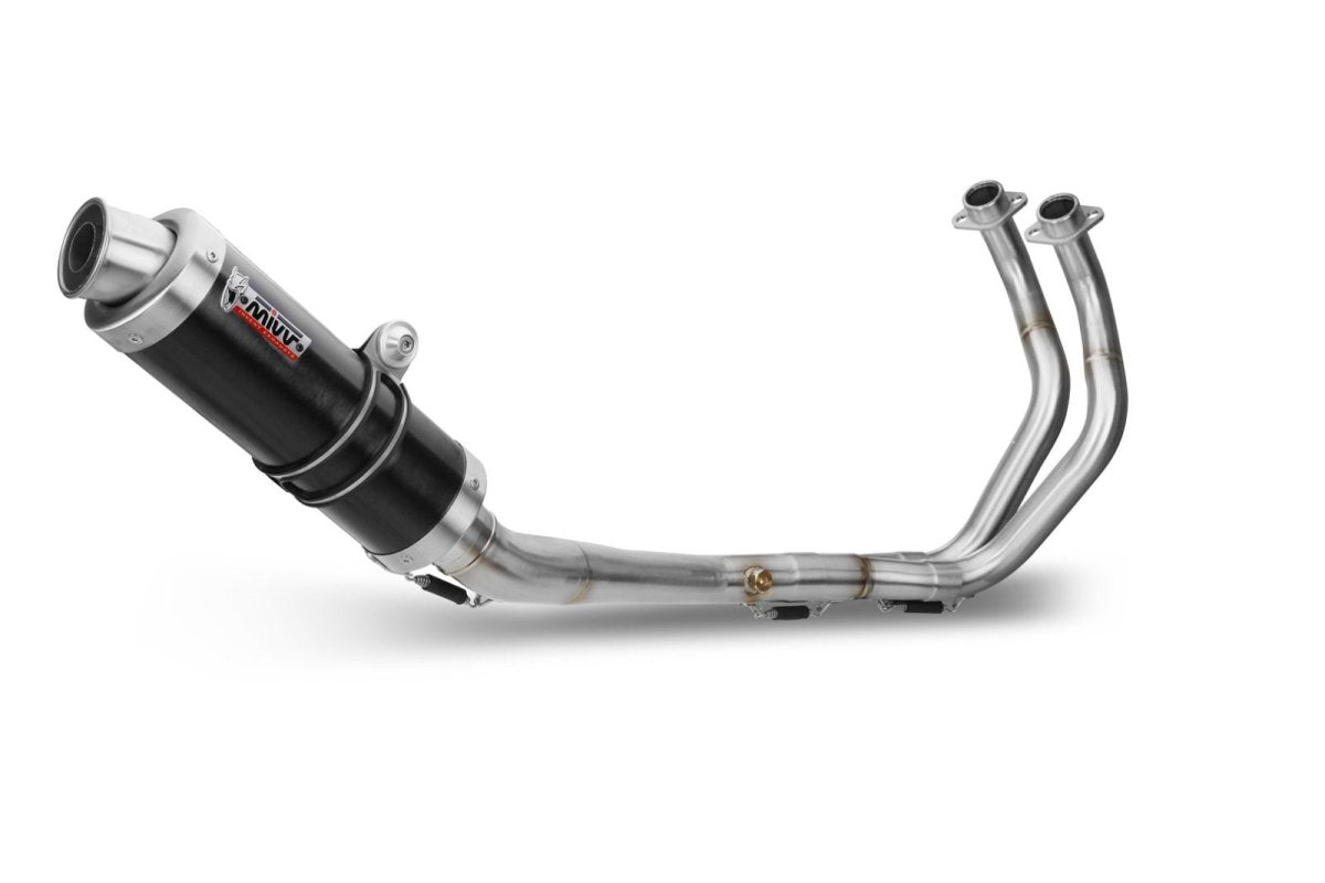 Mivv GP approved full exhaust in black steel for YAMAHA MT 07 14-24