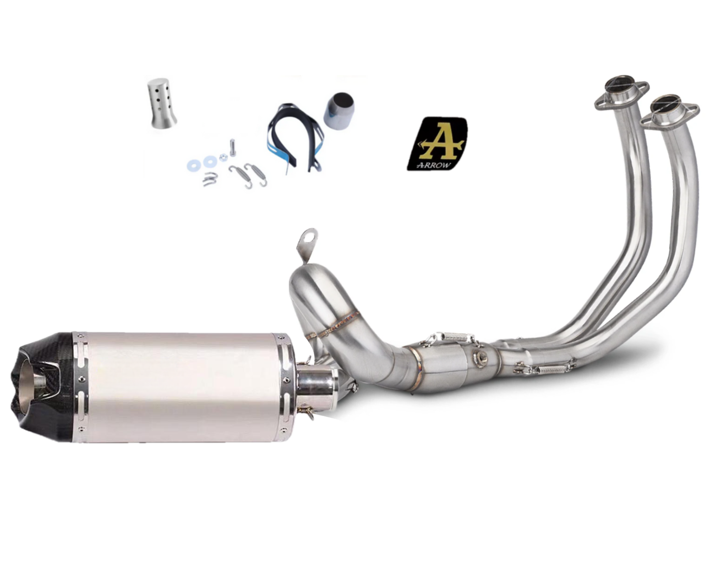 Linha completa de peças artesanais em aço inoxidável para Yamaha MT-07/ R7/ Tracer 7/ XSR700 (2014-2026).