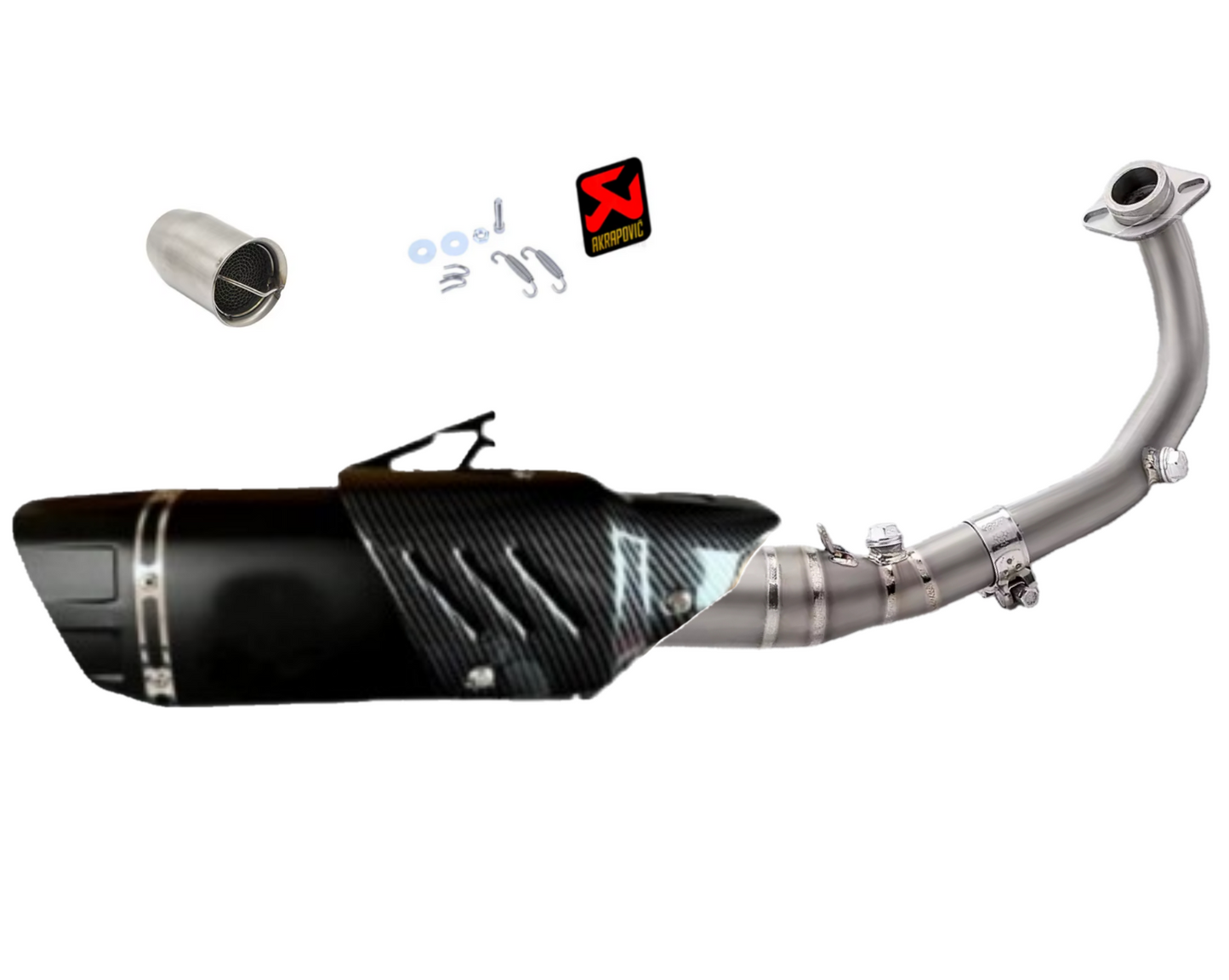 Linha completa Yamaha Xmax 300 artesanal (2017-2026) em titânio