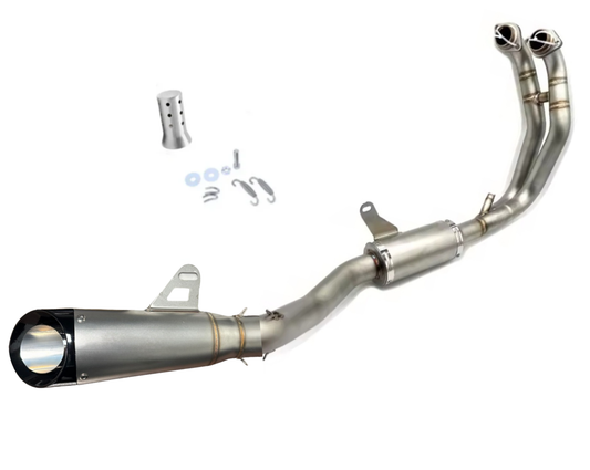 Linha completa artesanal Aprilia RS457/ TUONO 457 (2024-2025) Aço inoxidável
