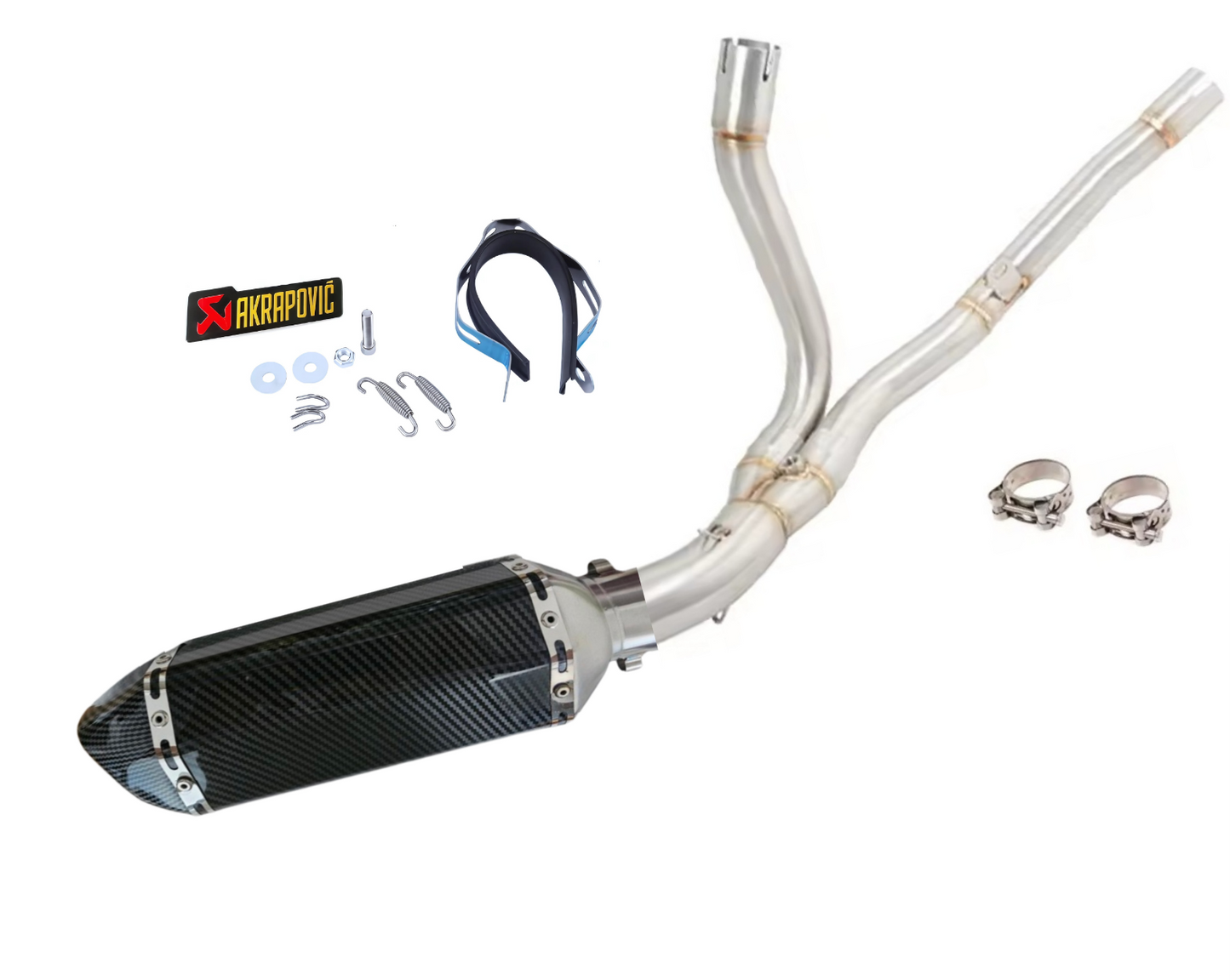 Linha artesanal em aço inoxidável para Suzuki V-Strom 650 (2017-2025)