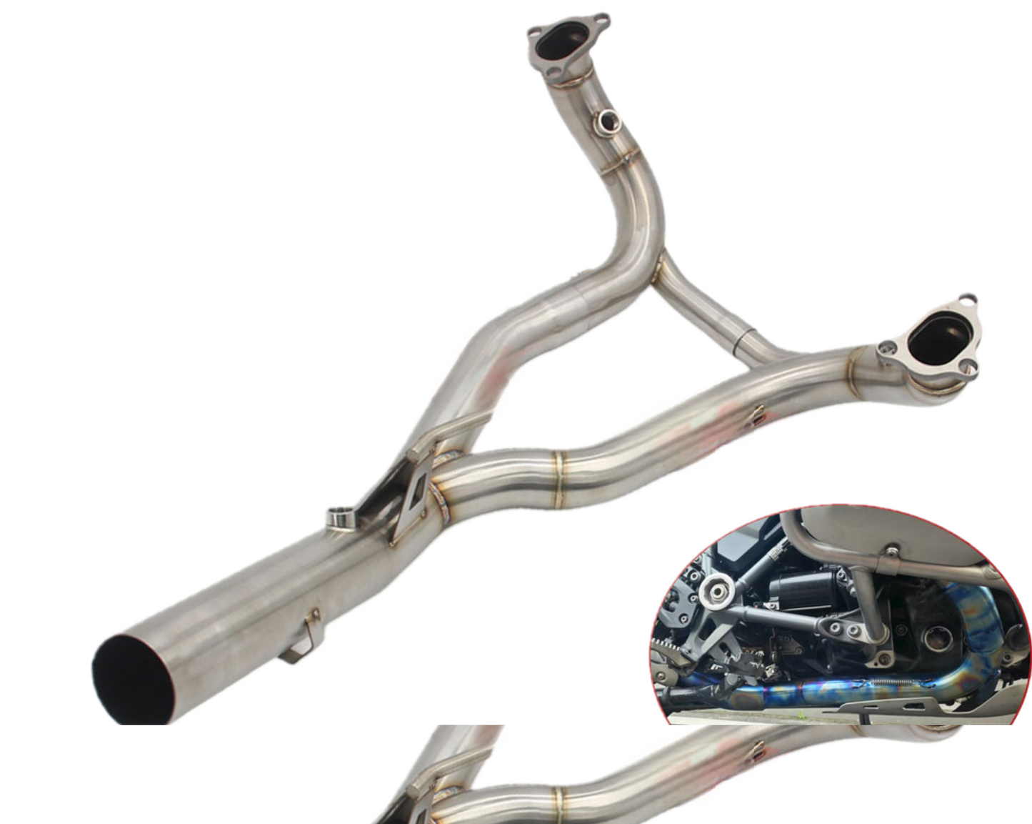 Colectores Artesanales BMW R 1200/1250 GS y R 1250 RT/RS (2012-2024) Titanio