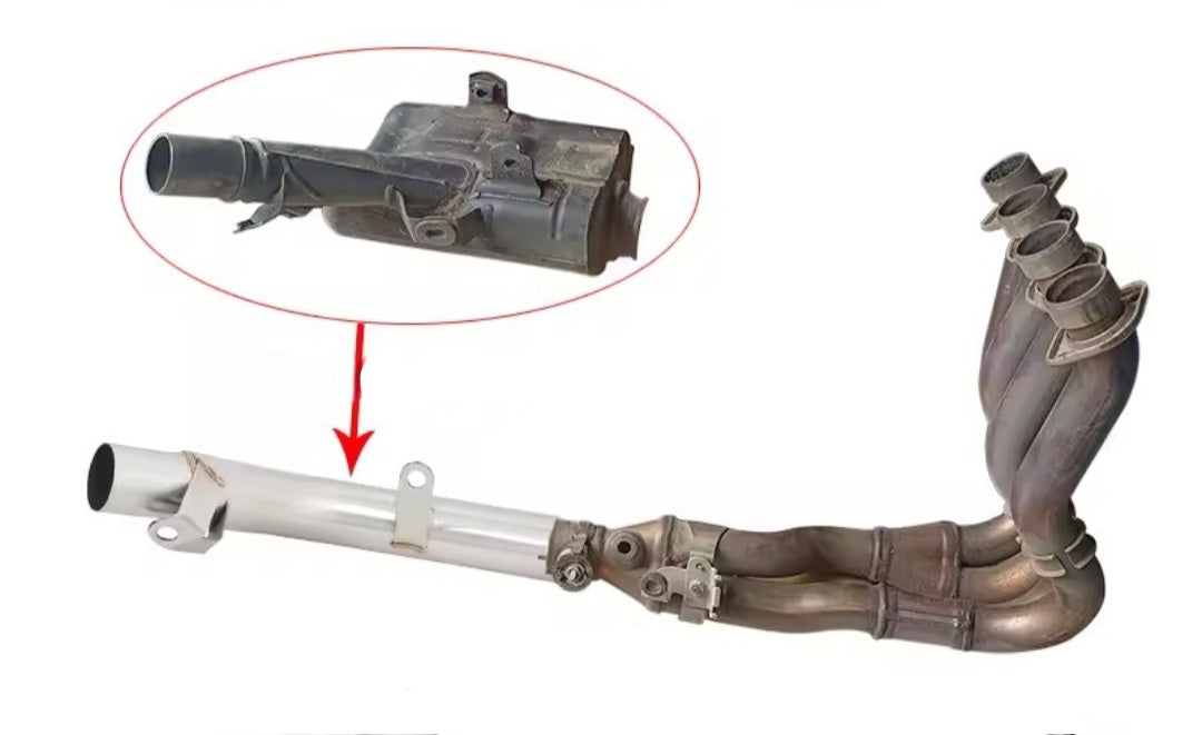 Supresor Catalizador Artesanal Suzuki GSXR600/ GSXR750 L1/ L2 (2011-2021) Acero Inoxidable