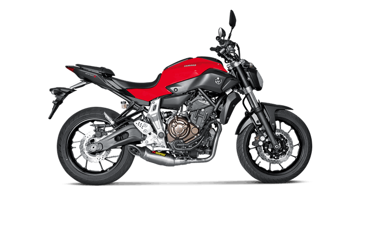 Linha completa homologada Akrapovic Titanium Yamaha MT-07 (2014-2016)