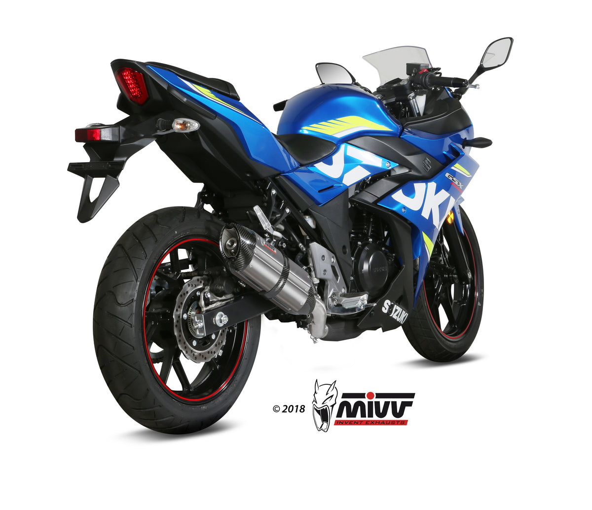 Escape homologado Mivv Suono en Acero inox. para Suzuki GSX 250 R 17-20