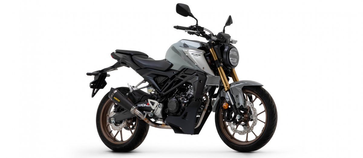 Escape ARROW Thunder homologado en aluminio negro para HONDA CB 125 R NEO SPORTS CAFÉ 21-24