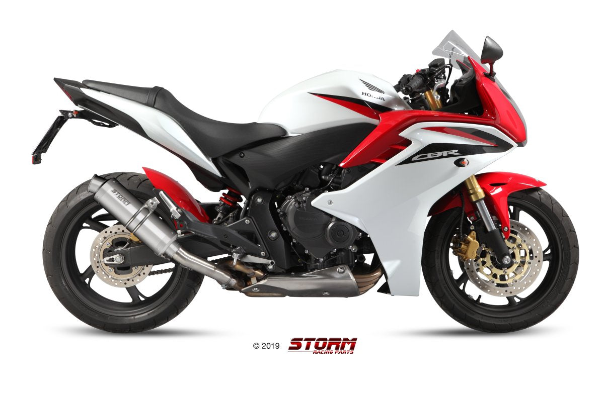 Escape homologado Storm GP Acero inox. para HONDA CB 600 F HORNET 07-13 | CBR 600 F/FS 11-13
