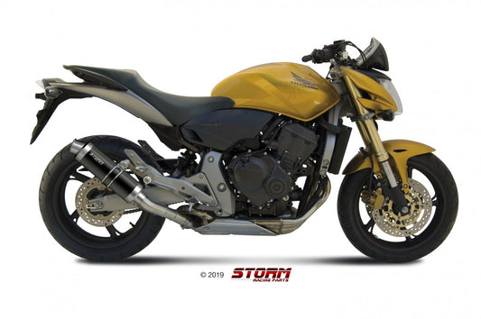Escape homologado Storm GP Acero negro para HONDA CB 600 F HORNET 07-13