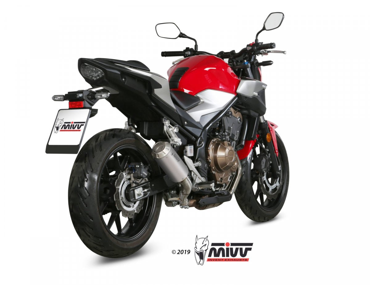 Escape no homologado Mivv MK3 en Acero inox. para HONDA CB 500 F 19-24