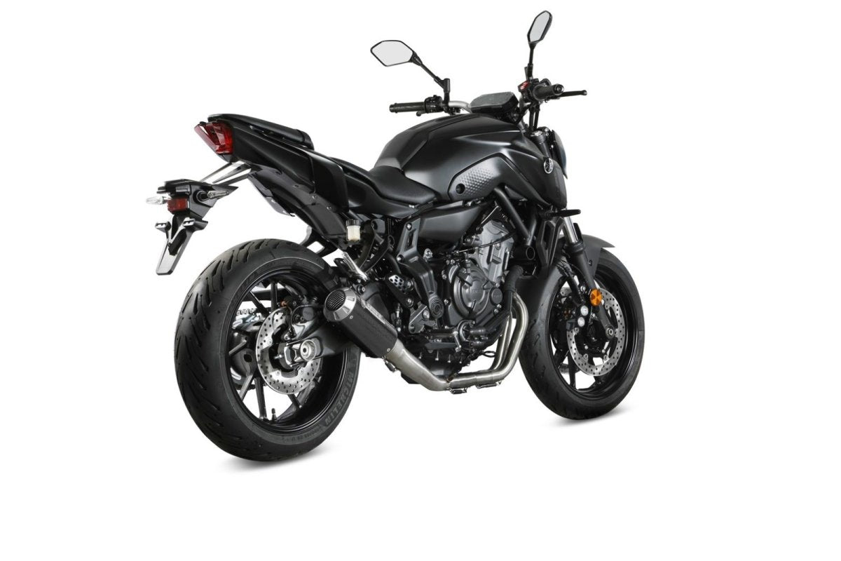 Non-homologated Mivv MK3 full carbon exhaust for YAMAHA MT 07 14-24