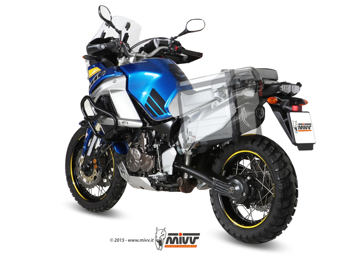 Escape homologado Mivv Speed Edge en Acero negro para Yamaha XT 1200 Z/ZE Super Teneré 10-20